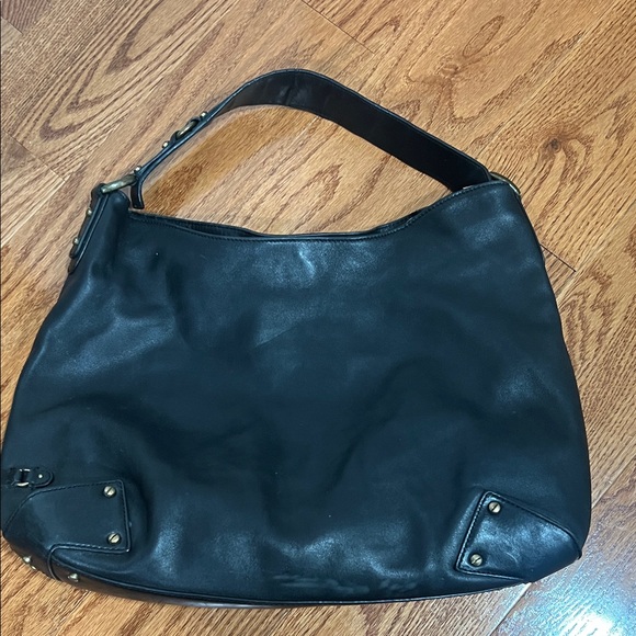 Cole Haan black leather hobo bag - Picture 1 of 9